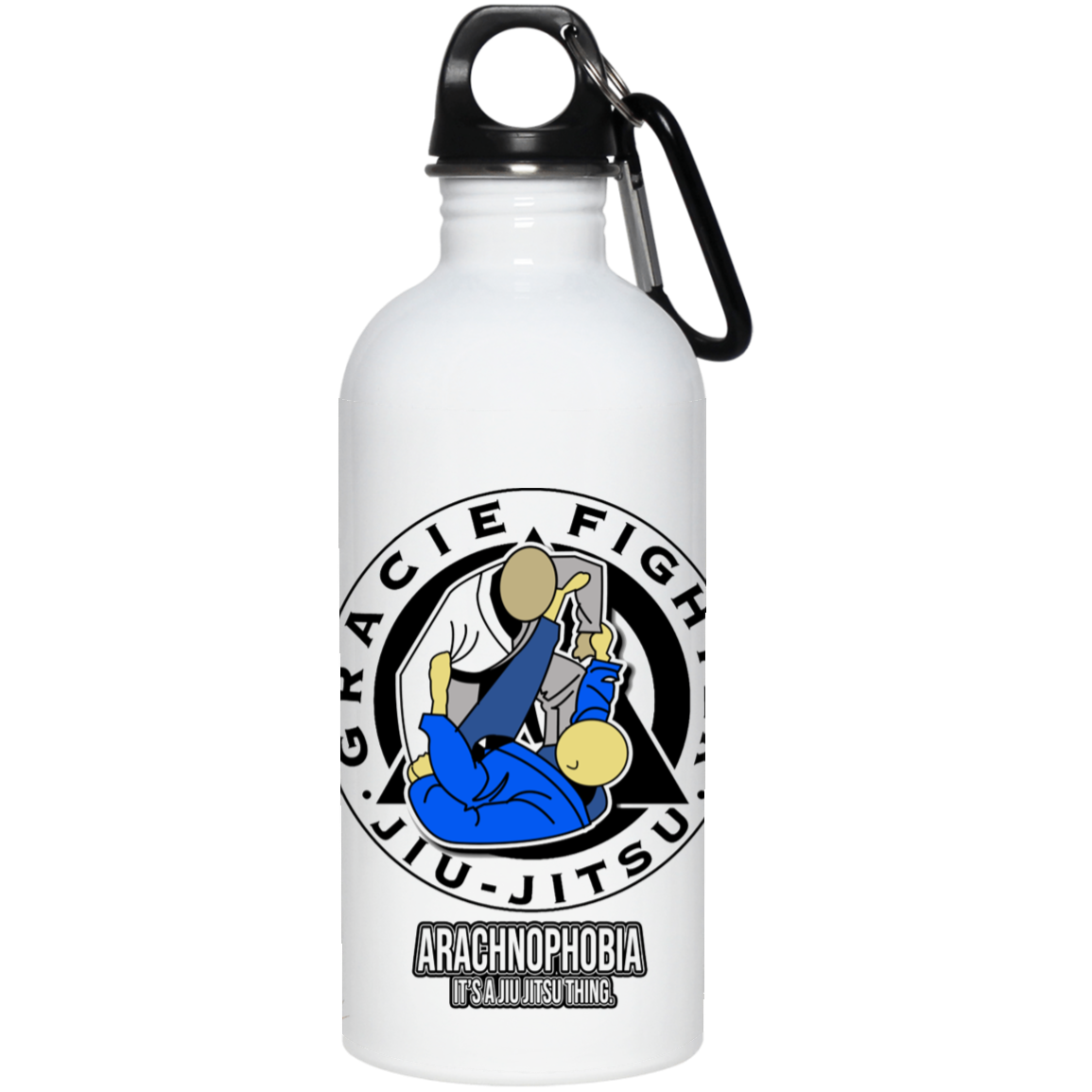 Artichoke Fight Gear Custom Design #1. Arachnophobia: Fear of Spiders. Spider Guard. It's a Jiu Jitsu Thing. 20 oz. Stainless Steel Water Bottle