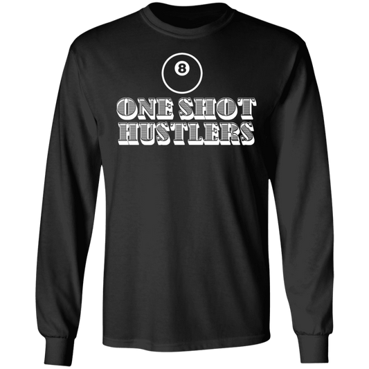 The GHOATS Custom Design. #22 One Shot Hustlers. Long Sleeve Cotton T-Shirt