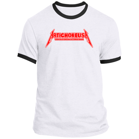 ArtichokeUSA Custom Design. Metallica Style Logo. Let's Make One For Your Project. Ringer Tee