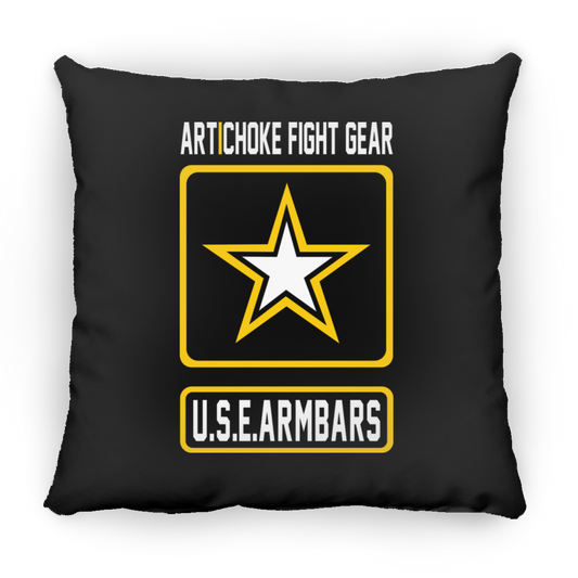 Artichoke Fight Gear Custom Design #2. USE ARMBARS. Large Square Pillow