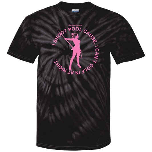 The GHOATS Custom Design #16. I shoot pool cause, I can't golf at night. I golf cause, I can't shoot pool in the day. Youth Tie Dye T-Shirt