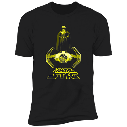 ArtichokeUSA Custom Design. I am the Stig. Vader/ The Stig Fan Art. Men's Premium Short Sleeve T-Shirt