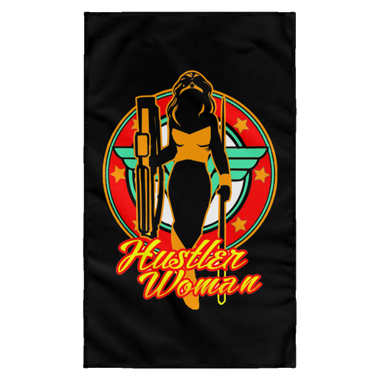 The GHOATS Custom Design #15. Hustler Woman. Wall Flag