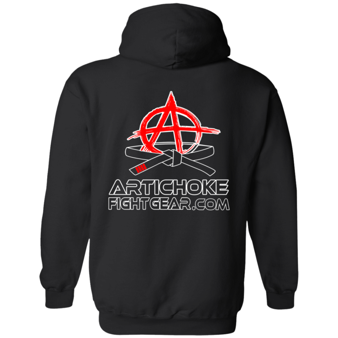 Artichoke Fight Gear Custom Design #19. Sticks and Stones. 50/50 Blend Pullover Hoodie