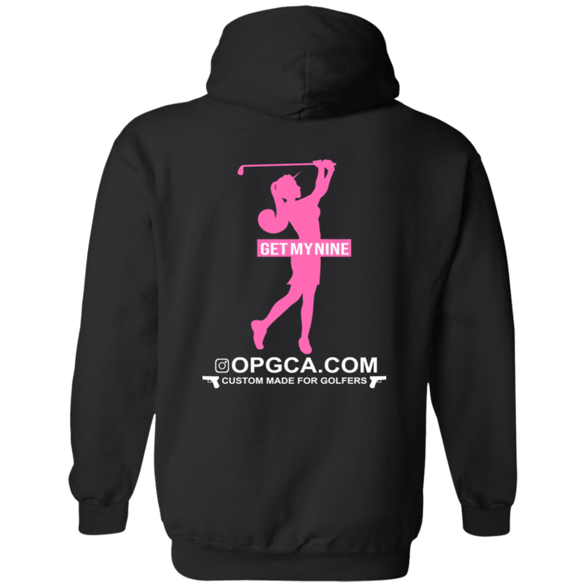 OPG Custom Design #16. Get My Nine. Female Version. Zip Up Hooded Sweatshirt