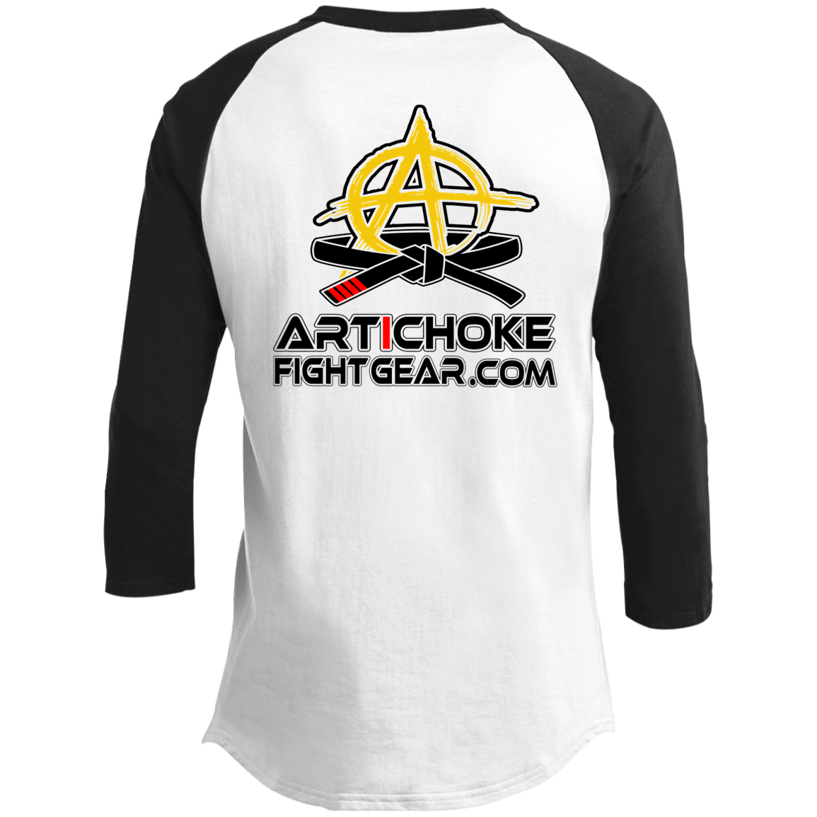 Artichoke Fight Gear Custom Design #2. USE ARMBARS. 3/4 Raglan Sleeve Shirt