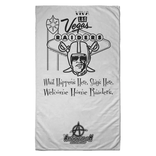 ArtichokeUSA Custom Design. Las Vegas Raiders. Las Vegas / Elvis Presley Parody Fan Art. Let's Create Your Own Team Design Today. Towel - 35x60