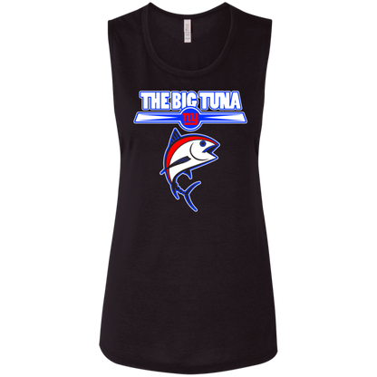 ArtichokeUSA Custom Design. The Big Tuna. Bill Parcell Tribute. NY Giants Fan Art. Ladies' Flowy Muscle Tank