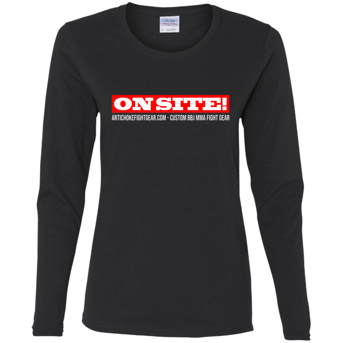 Artichoke Fight Gear Custom Design #14. ON SITE! Ladies' 100% Pre-Shrunk Cotton Long Sleeve