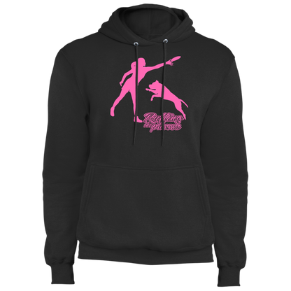 ArtichokeUSA Custom Design. Ruffing the Passer. Pitbull Edition. Female Version. Fleece Pullover Hoodie