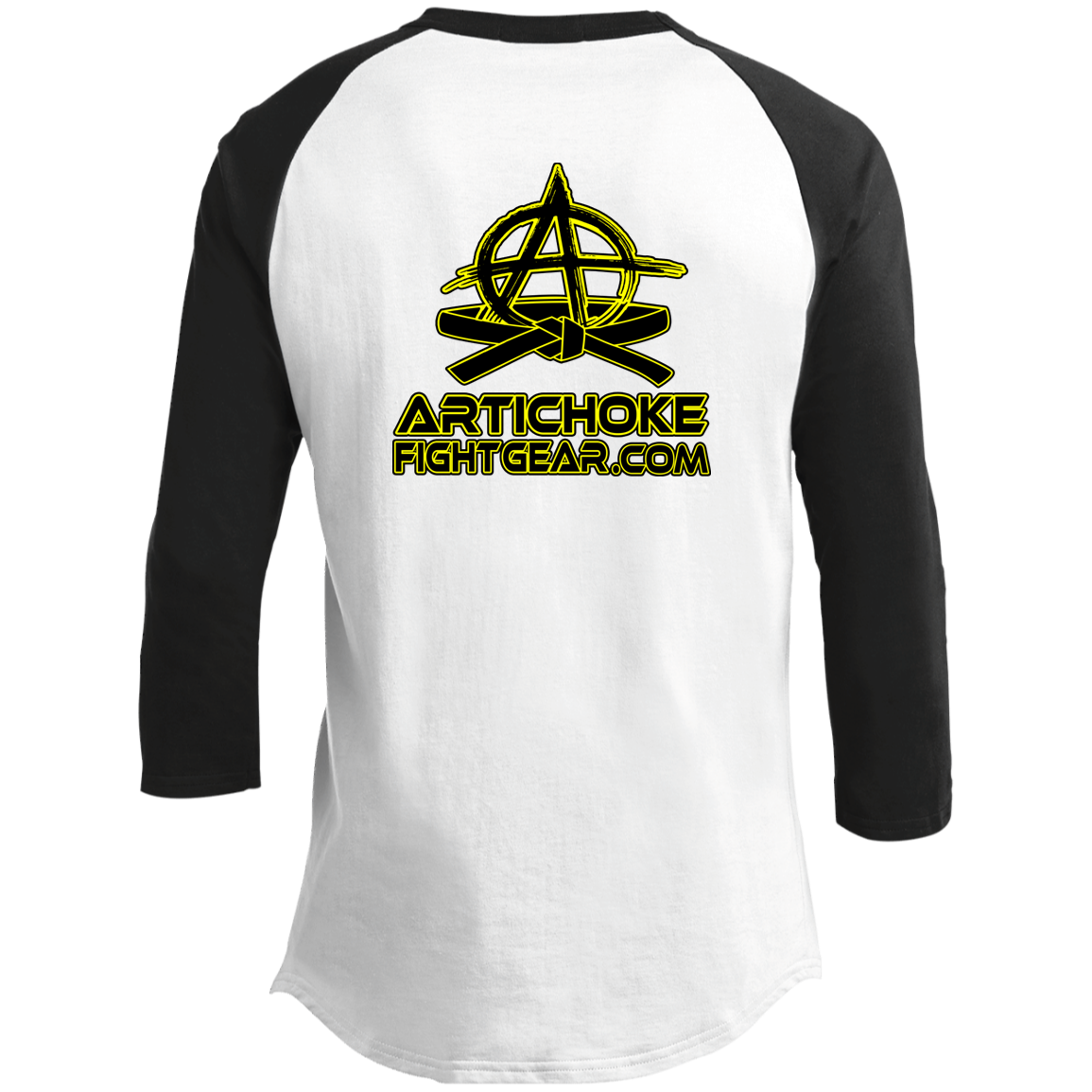 Artichoke Fight Gear Custom Design #9. EAT. SLEEP. JIU JITSU. REPEAT. Youth 3/4 Raglan Sleeve Shirt