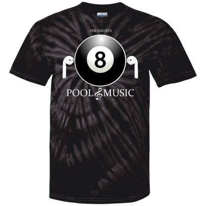 The GHOATS Custom Design. #19 Pool & Music. 100% Cotton Tie Dye T-Shirt