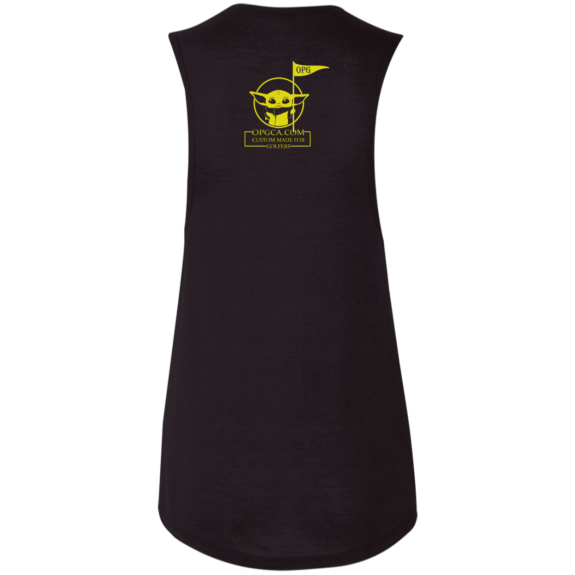 OPG Custom Design #21. May the course be with you. Star Wars Parody and Fan Art. Ladies' Flowy Muscle Tank