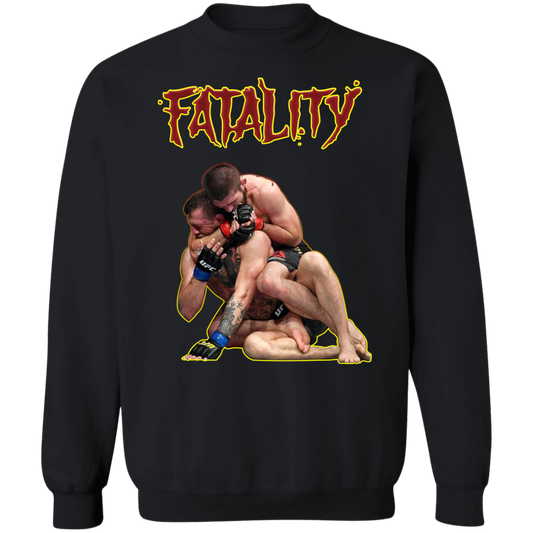 Artichoke Fight Gear Custom Design #11. Fatality. Mortal Kombat Parody. MMA. Crewneck Sweatshirt