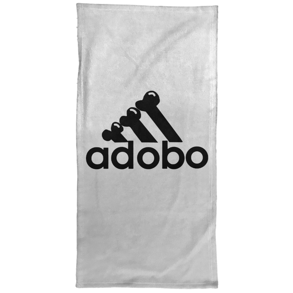 ArtichokeUSA Custom Design. Adobo. Adidas Parody. Towel - 15x30