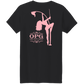 OPG Custom Design #10. Lady on Front / Flag Pole Dancer On Back. Ladies' 100% Preshrunk Cotton T-Shirt