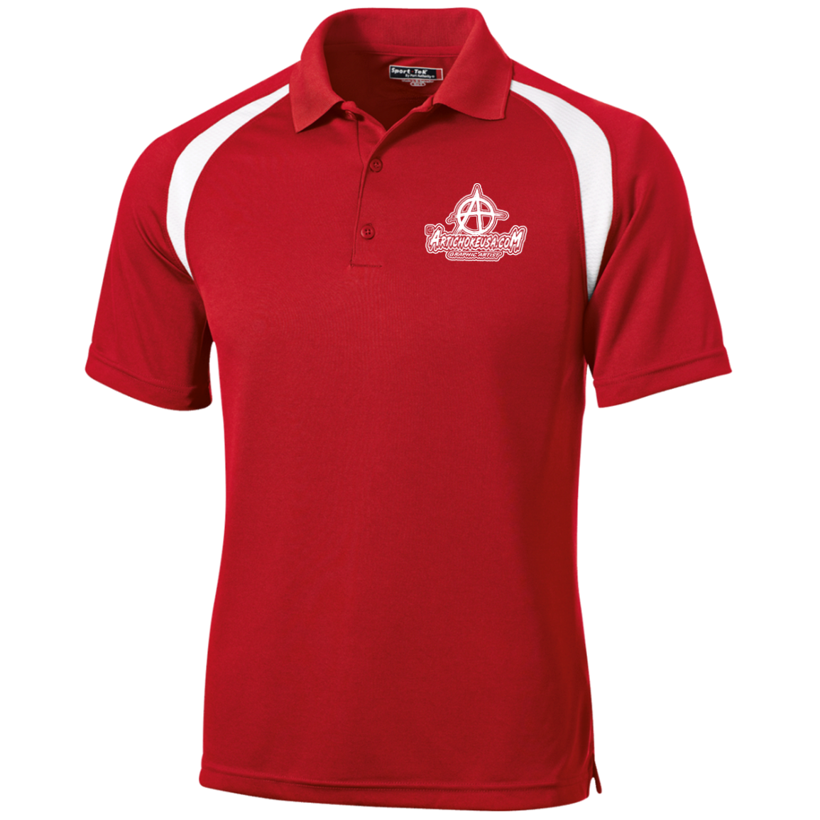Embroidered Moisture-Wicking Tag-Free Golf Shirt