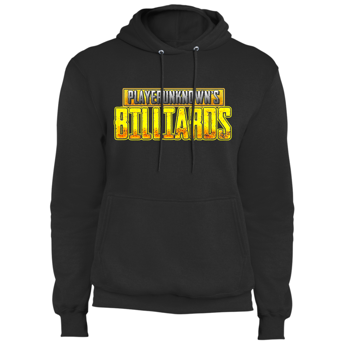 The GHOATS Custom Design. #27 PlayerUnknown's Billiards. PUBG Parody. Fleece Pullover Hoodie