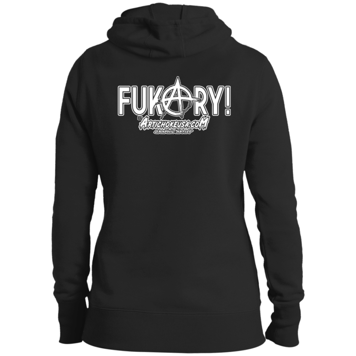 ArtichokeUSA Custom Design. FUKCERY. The New Bullshit. Ladies' Pullover Hooded Sweatshirt