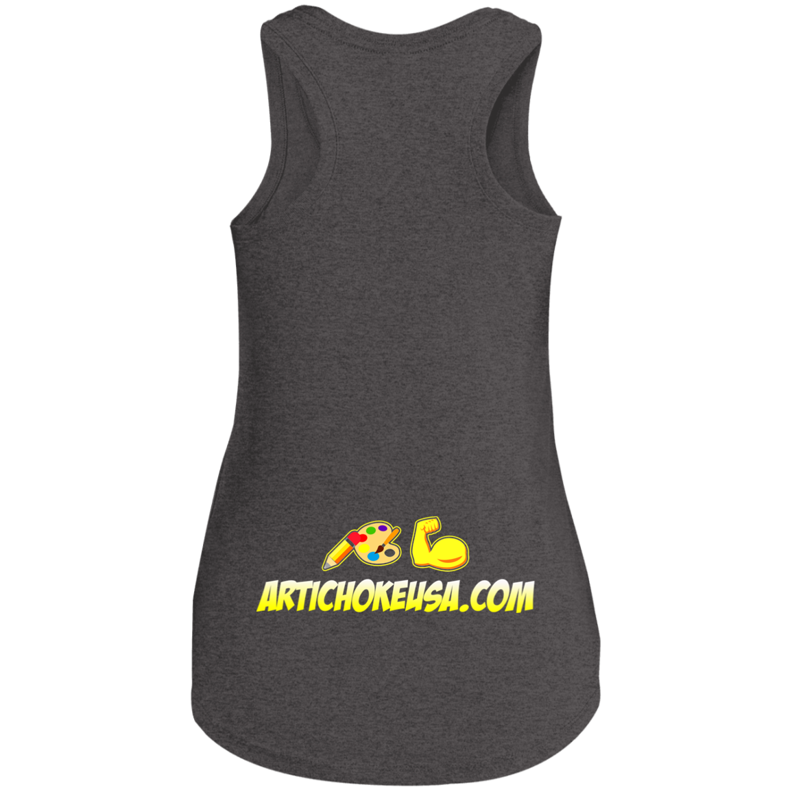 ArtichokeUSA Custom Design. Art Strong. Ladies' Tri Racerback Tank