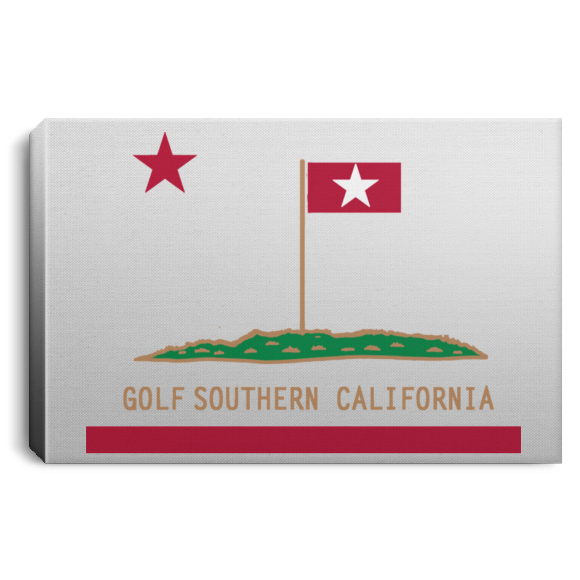 OPG Custom Design #8. Golf Southern California. All Year Long Baby!! Landscape Canvas .75in Frame