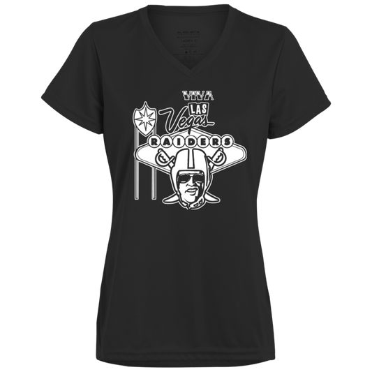 ArtichokeUSA Custom Design. Las Vegas Raiders. Las Vegas / Elvis Presley Parody Fan Art. Let's Create Your Own Team Design Today. Ladies’ Moisture-Wicking V-Neck Tee