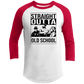 ArtichokeUSA Custom Design. Straight Outta Old School. The GOATs of Rap. Fan Art. 3/4 Raglan Sleeve Shirt
