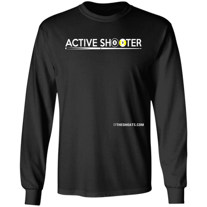 The GHOATS Custom Design #1. Active Shooter. 100% Basic Cotton Long Sleeve