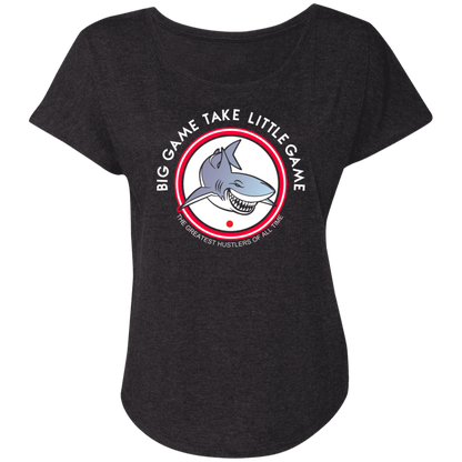 The GHOATS Custom Design. #25 Big Game Take Little Game. Ladies' Triblend Dolman Sleeve