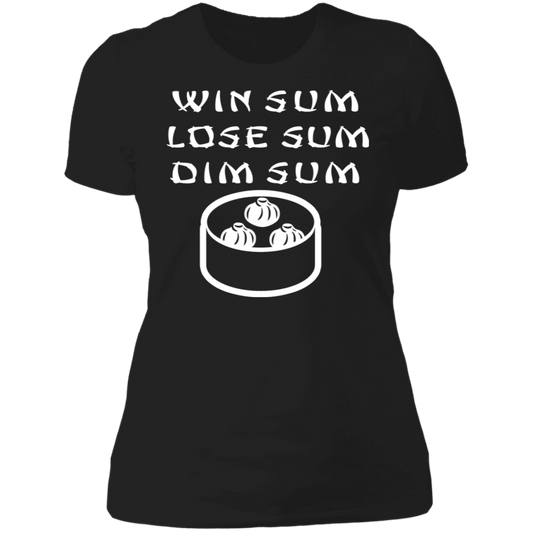 ArtichokeUSA Custom Design. Win Sum Lose Some. Dim Sum. Ladies' Boyfriend T-Shirt