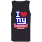 ArtichokeUSA Custom Design. I heart New York Giants. NY Giants Football Fan Art. Cotton Tank Top 5.3 oz.