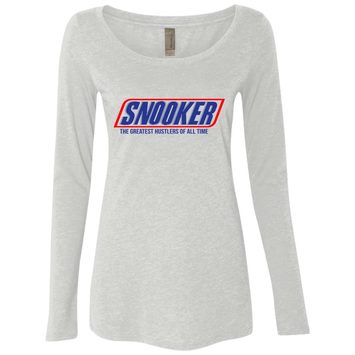 The GHOATS Custom Design. #35 SNOOKER. Ladies' Triblend LS Scoop