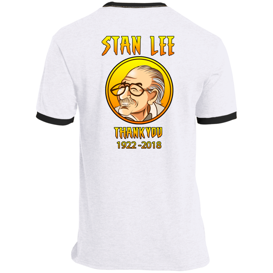 ArtichokeUSA Character and Font design. Stan Lee Thank You Fan Art. Let's Create Your Own Design Today. Ringer Tee