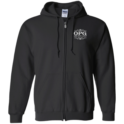 OPG Custom Design #5. Golf Tee-Shirt. Golf Humor.  Zip Up Hooded Sweatshirt