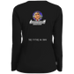 ArtichokeUSA Custom Design. Michio Kaku Fan Art. Ladies' Moisture-Wicking Long Sleeve V-Neck Tee