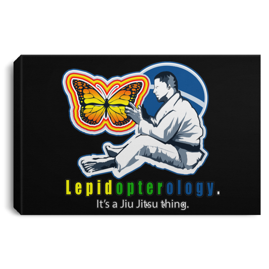 Artichoke Fight Gear Custom Design #7. Lepidopterology: The study of butterflies and moths. Butterfly Guard. It's a Jiu Jitsu Thing. Brazilian Edition. Landscape Canvas .75in Frame