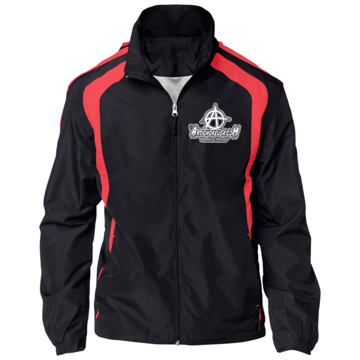 Embroidered Jersey-Lined Jacket