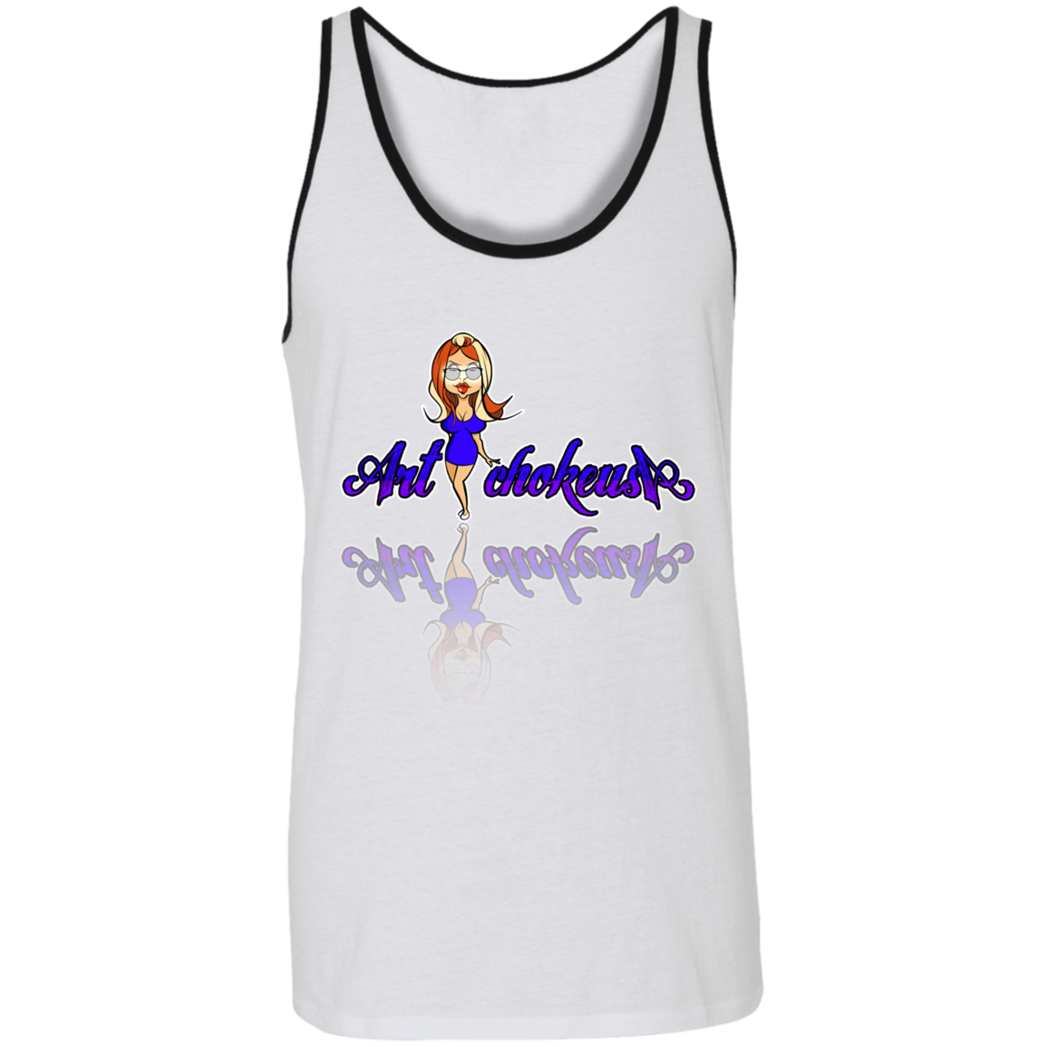 ArtichokeUSA Character and Font Design. Let’s Create Your Own Design Today. Blue Girl. Unisex Tank
