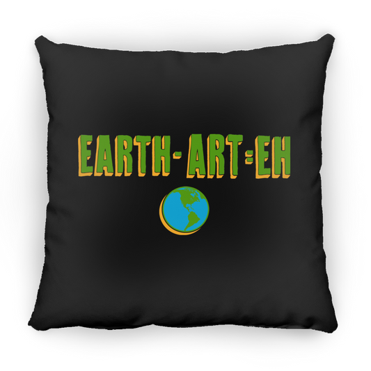 ArtichokeUSA Custom Design. EARTH-ART=EH. Square Pillow 18x18
