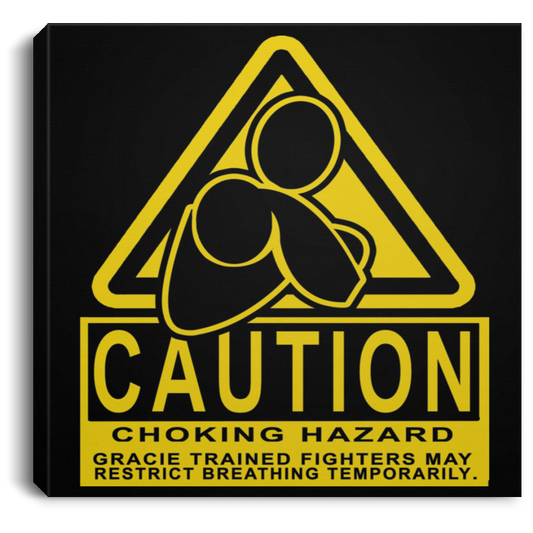 Artichoke Fight Gear Custom Design #7. Choking Hazard. Square Canvas .75in Frame