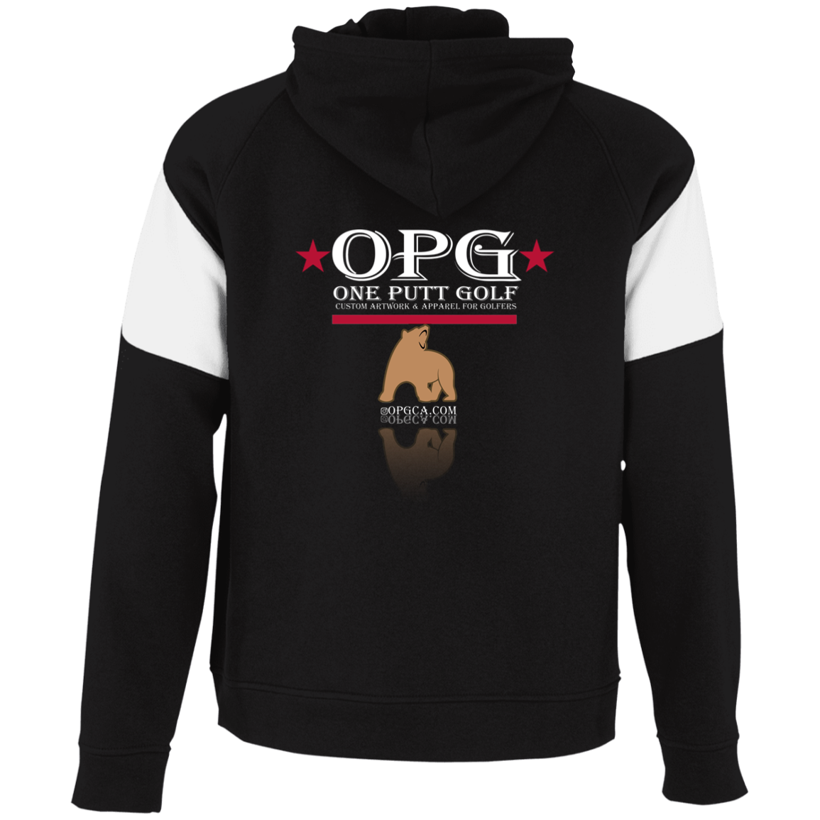 OPG Custom Design #14. Golf California. Youth Athletic Colorblock Fleece Hoodie