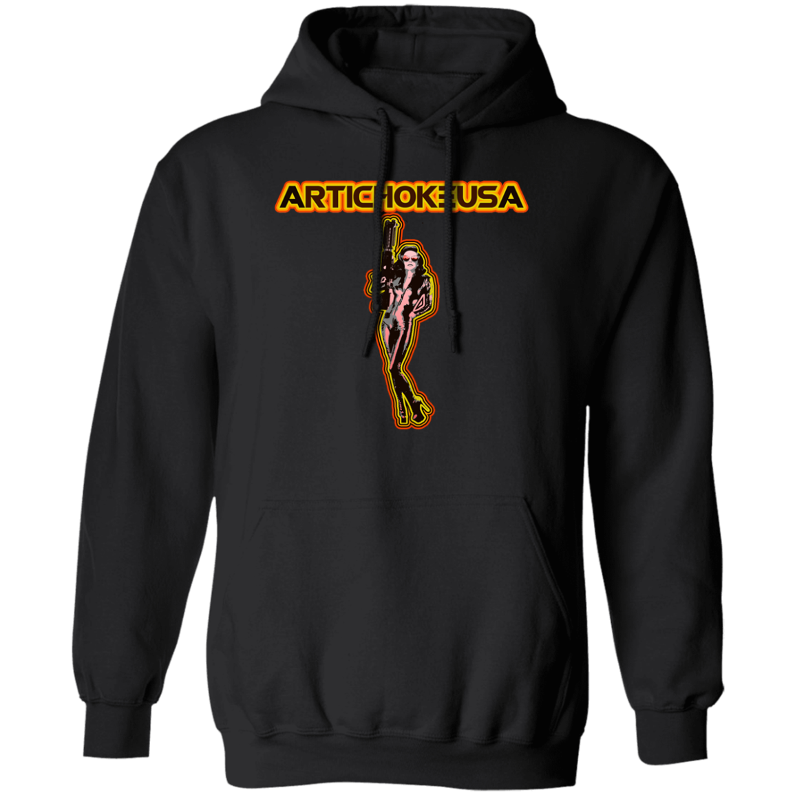 ArtichokeUSA Character and Font design. Let's Create Your Own Team Design Today. Mary Boom Boom. Basic Pullover Hoodie