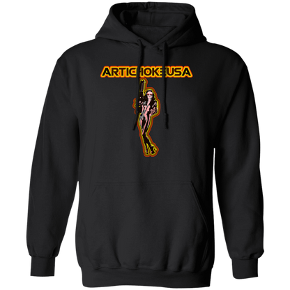 ArtichokeUSA Character and Font design. Let's Create Your Own Team Design Today. Mary Boom Boom. Basic Pullover Hoodie