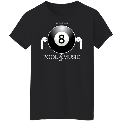 The GHOATS Custom Design. #19 Pool & Music. Ladies' Basic T-Shirt