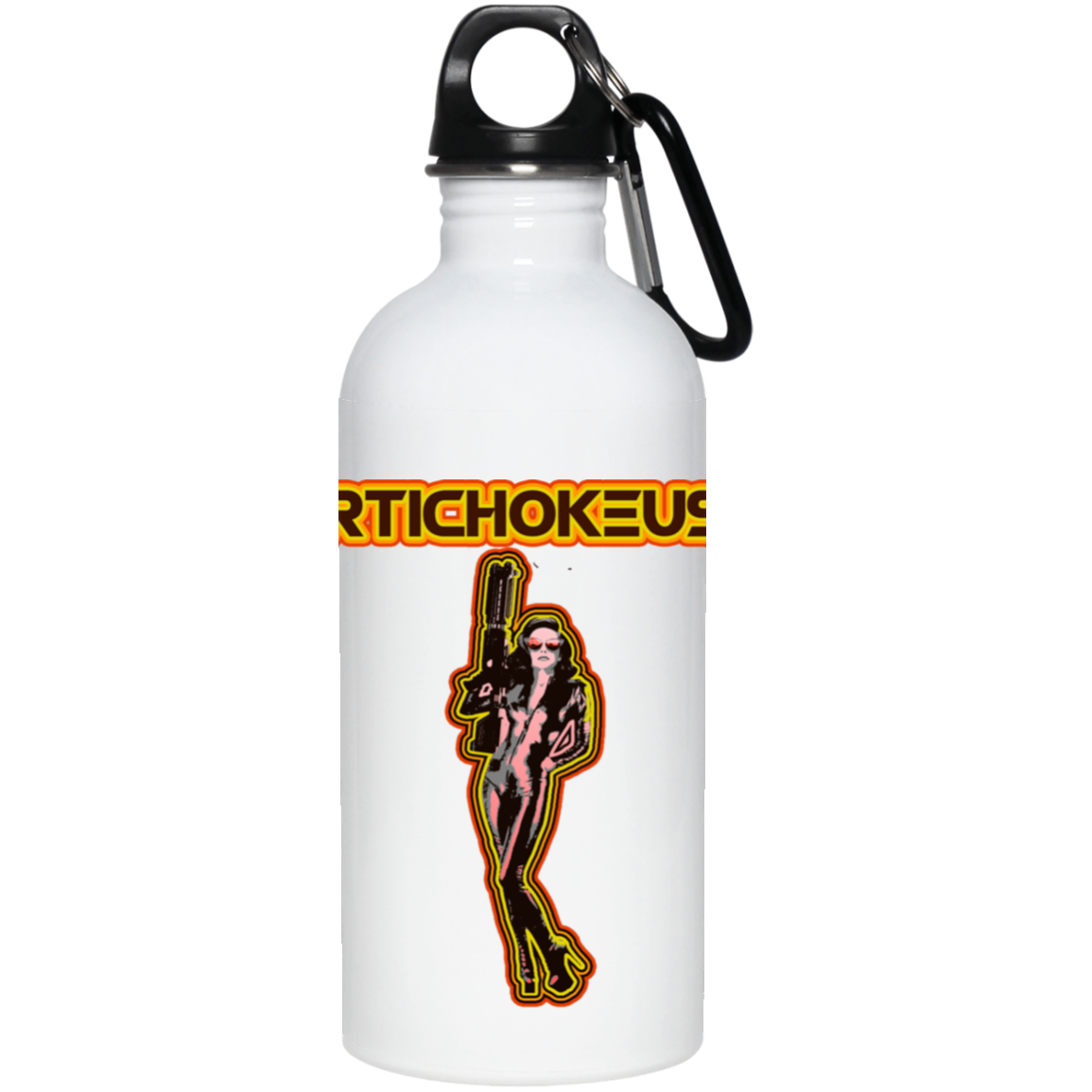 ArtichokeUSA Character and Font design. Let's Create Your Own Team Design Today. Mary Boom Boom. 20 oz. Stainless Steel Water Bottle