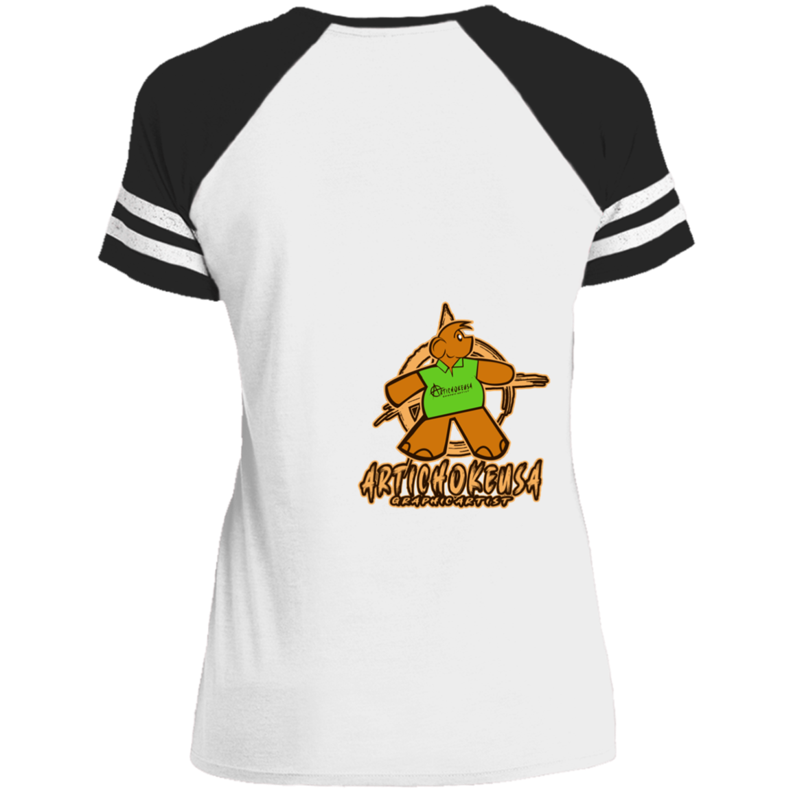 ArtichokeUSA Character and Font Design. Let’s Create Your Own Design Today. Winnie. Ladies' Game V-Neck T-Shirt