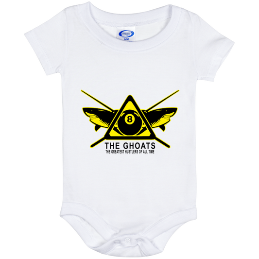 The GHOATS custom design #31. Shark Sighted. Male Pool Shark. Shoot At Your Own Risk. Pool / Billiards. Baby Onesie 6 Month