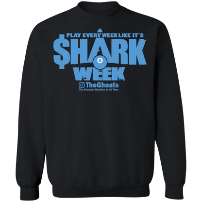 The GHOATS Custom Design. #32. Shark Week. Shark Life. Crewneck Pullover Sweatshirt