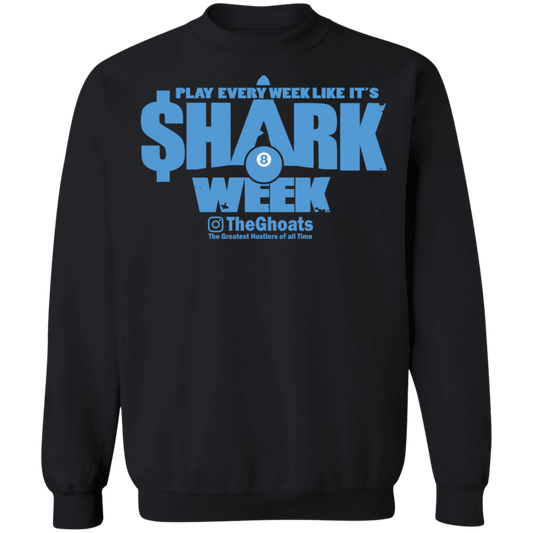 The GHOATS Custom Design. #32. Shark Week. Shark Life. Crewneck Pullover Sweatshirt