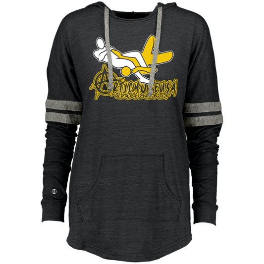 ArtichokeUSA Custom Design #54. Artichoke USArmbar. US Army Parody. Ladies Hooded Low Key Pullover